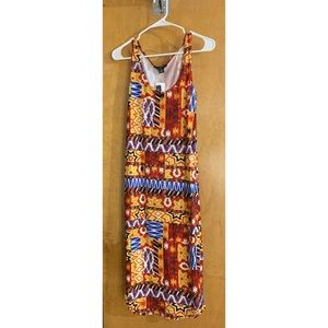 New with tags tribal print bodycon midi dress